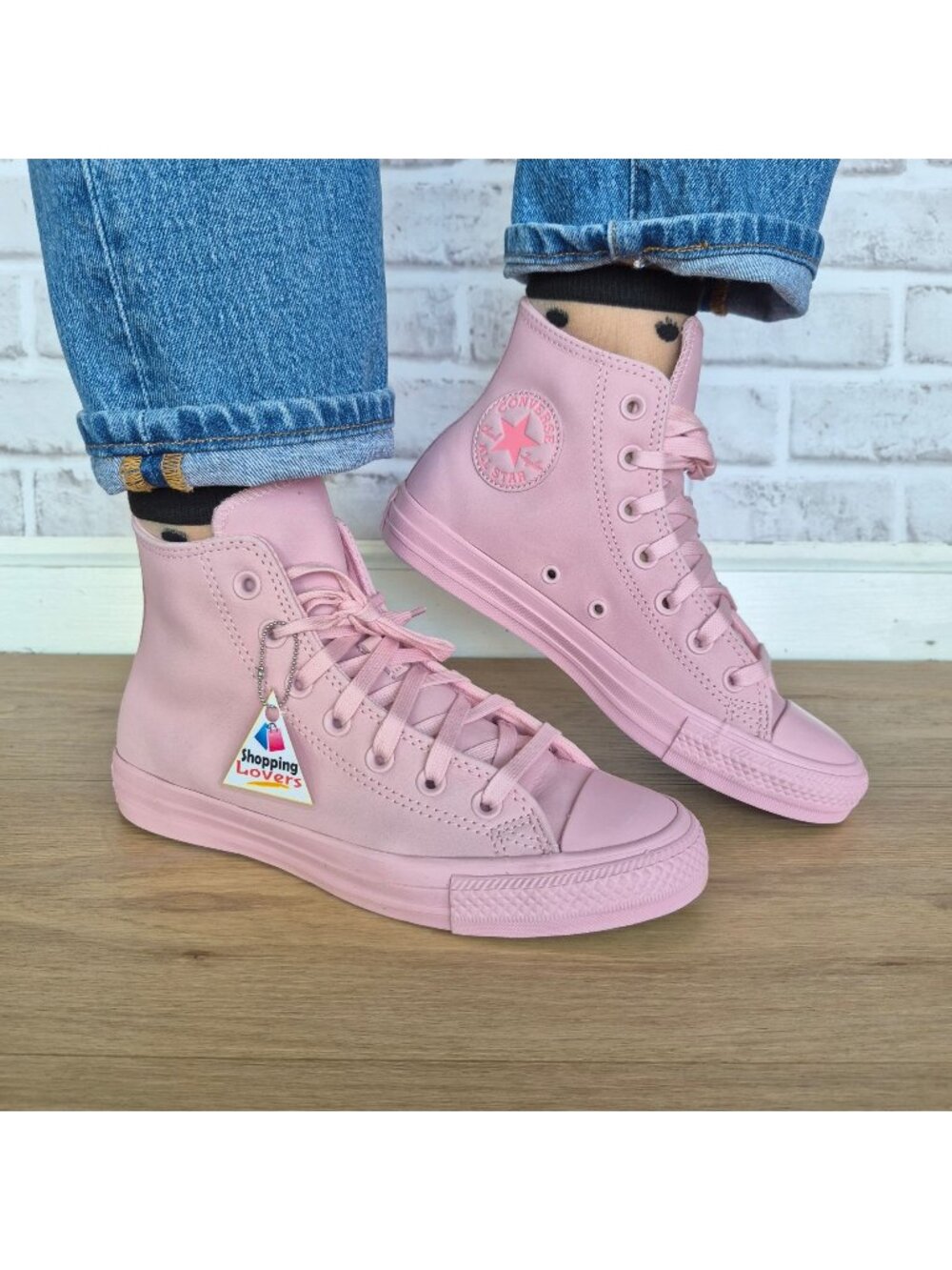 ⭐Converse Chuck Taylor All Star Nubuck Hi Pink 7.5 Womens Shoes Sneakers A20395C